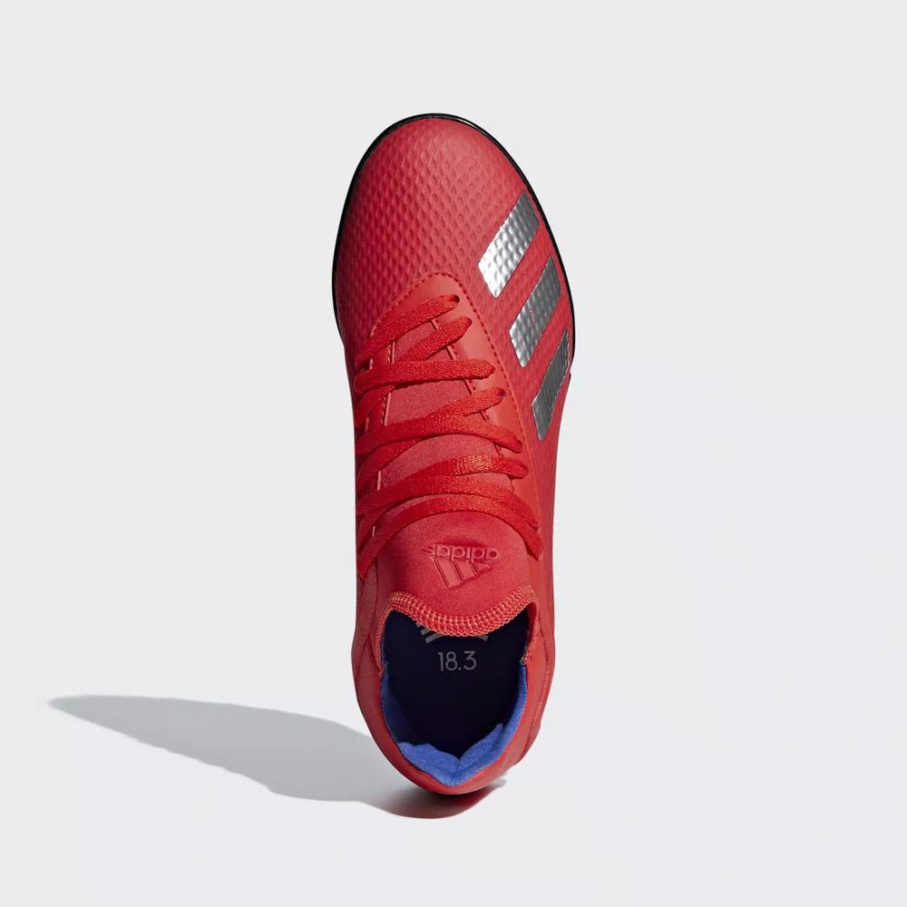Adidas X Tango 18.3 Turf Tenis De Futbol Rojos Para Niña (MX-65688)